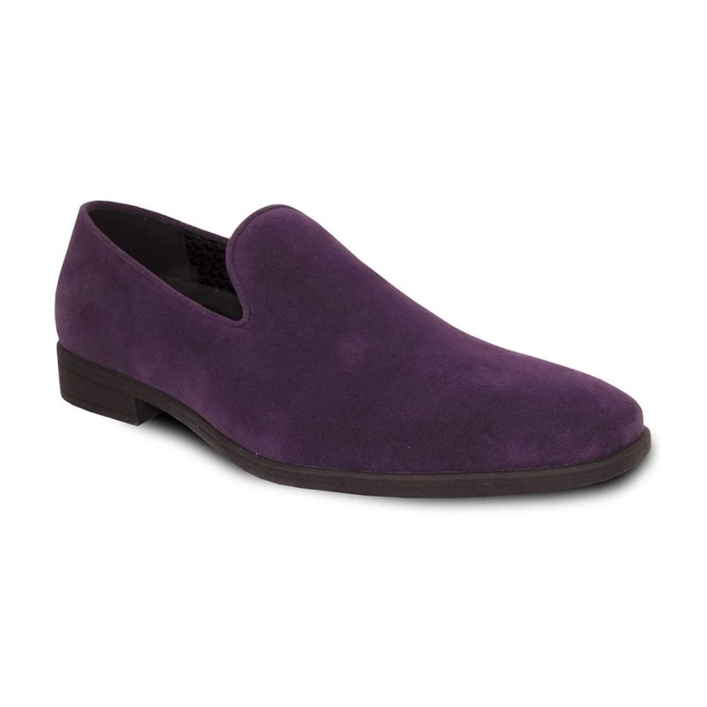 Vangelo men’s purple suede tuxedo loafers-NWT